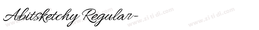 Abitsketchy Regular字体转换